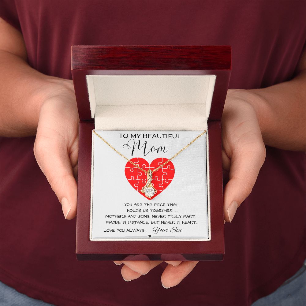 Gift For Mom from Son- Holds Us Together Necklace
