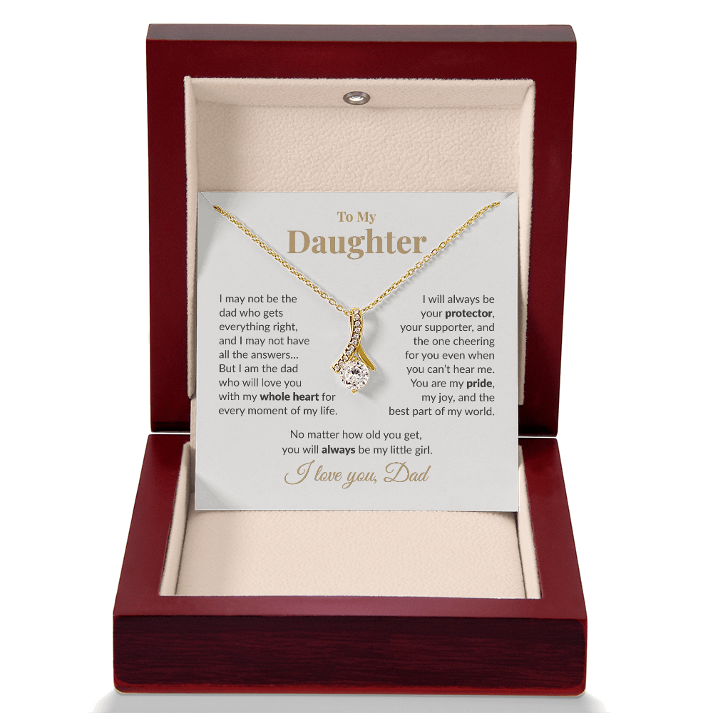 To My Daughter Necklace – Heartfelt Gift from Dad | Alluring Beauty