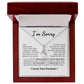 Apology Gift For Her- I'm Sorry-I Take Full Responsibility- Alluring Beauty Necklace