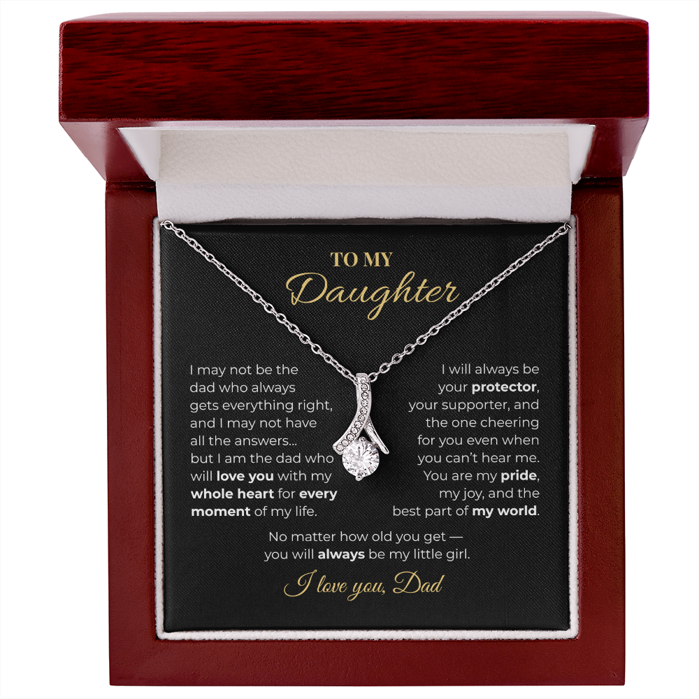 To My Daughter – Love, Dad | Heartfelt Necklace Gift Set