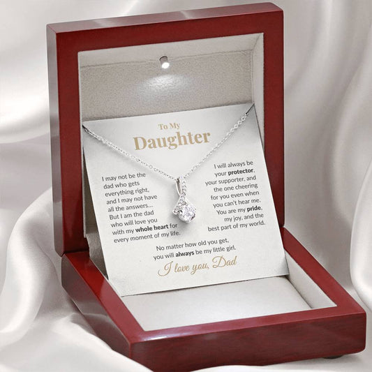 To My Daughter Necklace – Heartfelt Gift from Dad | Alluring Beauty