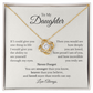 To My Daughter – If I Could Give You One Thing in Life | Love Knot Necklace Gift from Mom or Dad
