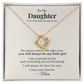 To My Daughter – Love Knot Necklace from Mom | Meaningful Gift for Daughter