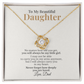 To My Beautiful Daughter Necklace Gift From Dad – You Will Always Be My Little Girl