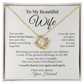 To My Beautiful Wife – Love Knot Necklace Gift from Husband