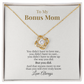 To My Bonus Mom – Love Knot Necklace – Meaningful Mother's Day Gift