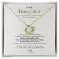 To My Daughter – Graduation Gift from Dad – Love Knot Necklace