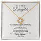 To My Dear Daughter – If I Could Give You One Thing in Life | Love Knot Necklace