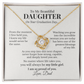 To My Daughter – Meaningful Love Knot Necklace From Dad