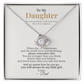 To My Daughter – Graduation Gift from Dad – Love Knot Necklace