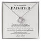To My Beautiful Daughter Necklace Gift From Dad – No Matter How Old You Get