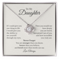To My Daughter – If I Could Give You One Thing in Life | Love Knot Necklace Gift from Mom or Dad