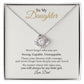 To My Daughter Necklace – Strong. Capable. Unstoppable. | Love Knot