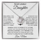 To My Daughter – Once Upon a Time Love Knot Necklace from Mom