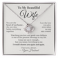 To My Beautiful Wife | Love Knot Necklace