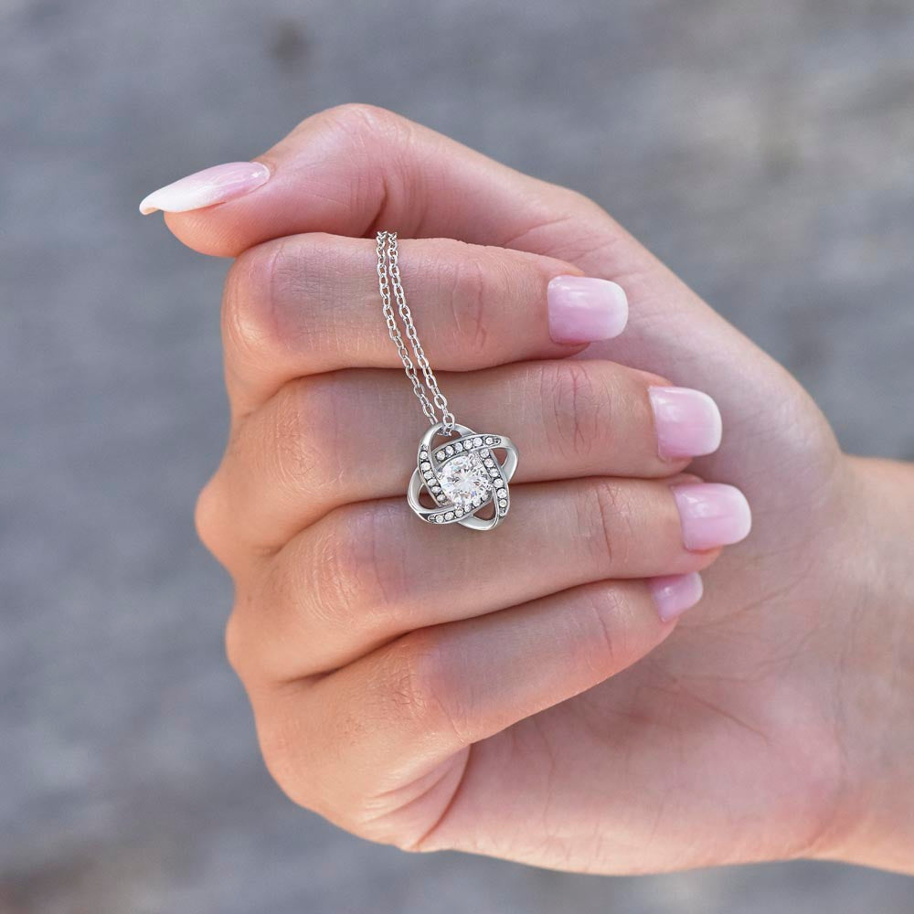 To My Daughter – Once Upon a Time Love Knot Necklace from Mom