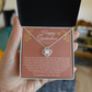 Happy Graduation Gift for Her – Love Knot Necklace With Heartfelt Message Card