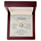 To My Daughter – If I Could Give You One Thing in Life | Love Knot Necklace Gift from Mom or Dad