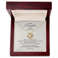 To My Daughter – You Will Always Be My Little Girl | Love Knot Necklace