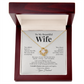 To My Beautiful Wife – Stepmom Gift Necklace from Husband – Thank You for Loving My Children