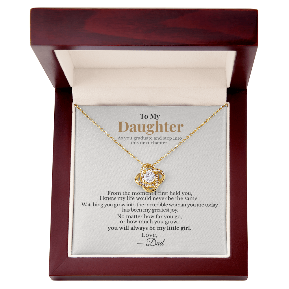 To My Daughter – You’ll Always Be My Little Girl Necklace From Dad