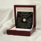 Beautiful Gift for Daughter From Dad "Never Forget That I Love You" Necklace