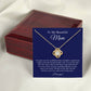 Beautiful Mom, Amazing Influence, Love Knot Necklace Gift Set, Mother's Day, Birthday  Gift