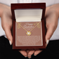 Happy Graduation Gift for Her – Love Knot Necklace With Heartfelt Message Card