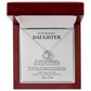 To My Beautiful Daughter Necklace Gift From Dad – No Matter How Old You Get
