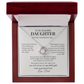 To My Daughter – Meaningful Love Knot Necklace From Dad