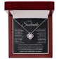 [ ALMOST SOLD OUT ] To My Soulmate| Necklace, Birthday Christmas Jewelry Romantic Gifts For My Wife with Message Card Box  Pendant for Future Wife Soulmate Girlfriend