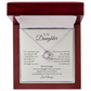 To My Daughter – If I Could Give You One Thing in Life | Love Knot Necklace Gift from Mom or Dad