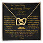 Daughter- Granddaughter Personalized Keep Me in Your Heart Interlocking Hearts Necklace