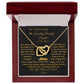 Daughter- Granddaughter Personalized Keep Me in Your Heart Interlocking Hearts Necklace