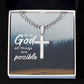 Personalized- With God  All Things Are Possible - Artisan Cross Cuban Link Necklace- Son, Dad, Husband, Grandpa, Friend, Clergy