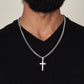 To My Son | Never Forget |  Cuban Chain with Artisan Cross Necklace
