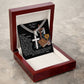 The Lord's Prayer-Our Father-Cuban Chain with Artisan Cross Necklace