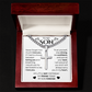 To My Son | Never Forget |  Cuban Chain with Artisan Cross Necklace