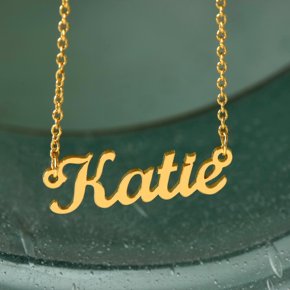 Gift for Graduate- College Degree- Live Your Life Your Way- Personalized Name Necklace