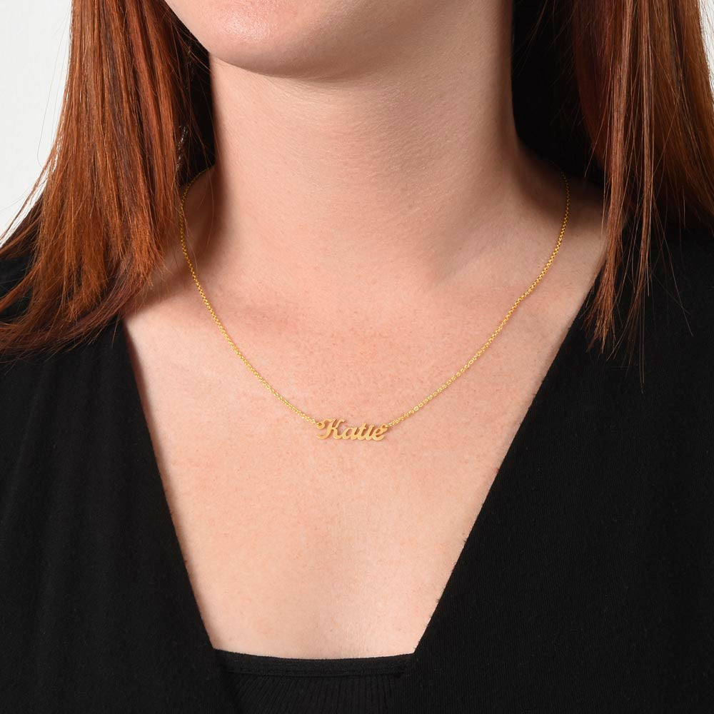 Gift for Graduate- College Degree- Live Your Life Your Way- Personalized Name Necklace