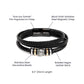 Gift For MEN-The Dog Father-Men's "Love You Forever" Bracelet