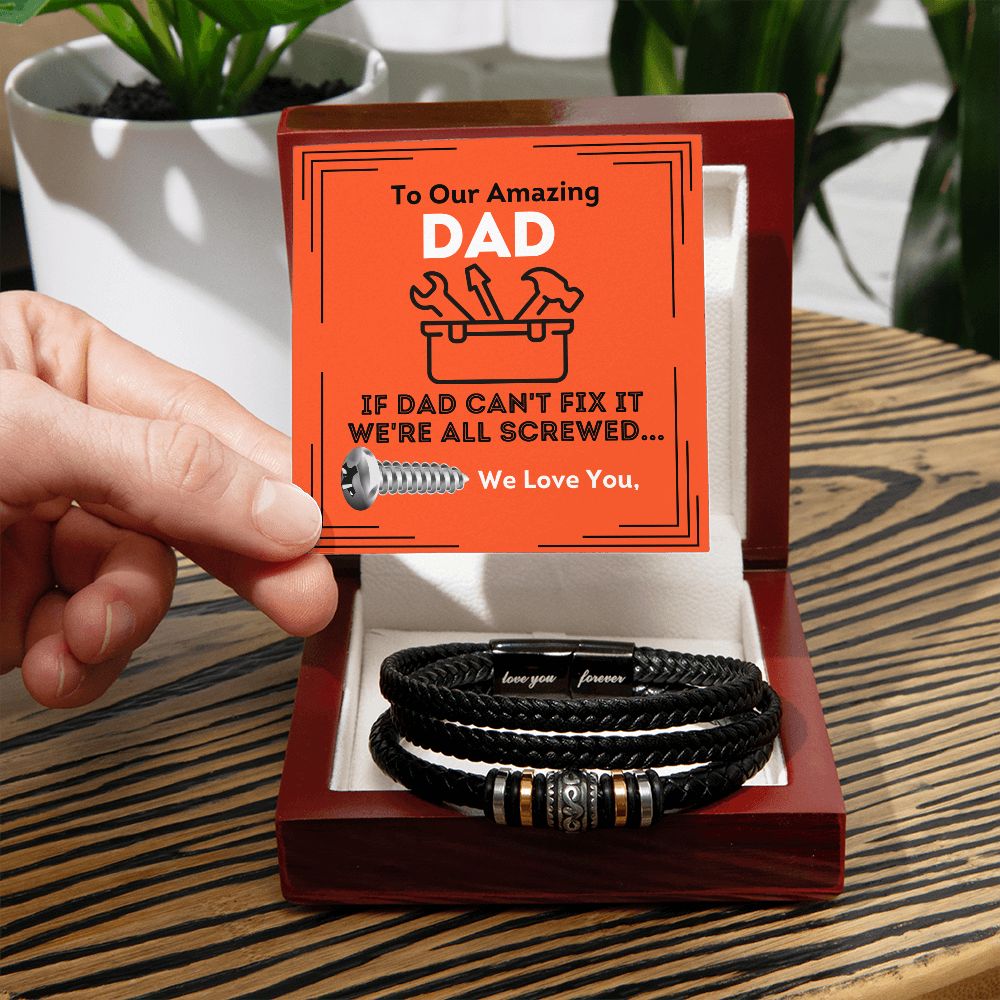 Unique Gift For Dad-Love You Forever-Love You Forever Bracelet