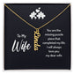 Husband And Wife -Personalized-Dual Vertical Name Necklace