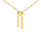 Husband And Wife -Personalized-Dual Vertical Name Necklace