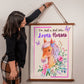 Just A Girl Who Loves Horses - Wood Framed Wall Tapestry