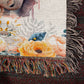 Gift for Grandma -We Love You-Beautiful Heirloom Woven Blanket