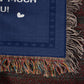 Gift for Grandpa- We Love You- Heirloom Woven Blanket 60" x 50"