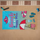 The Beach is My Happy Place Beach Towel