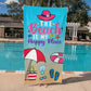 The Beach is My Happy Place Beach Towel