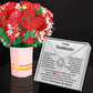 To My Soulmate -Gave My Heart To You- Love Knot Necklace and Sweetest Devotion Bouquet Gift Set